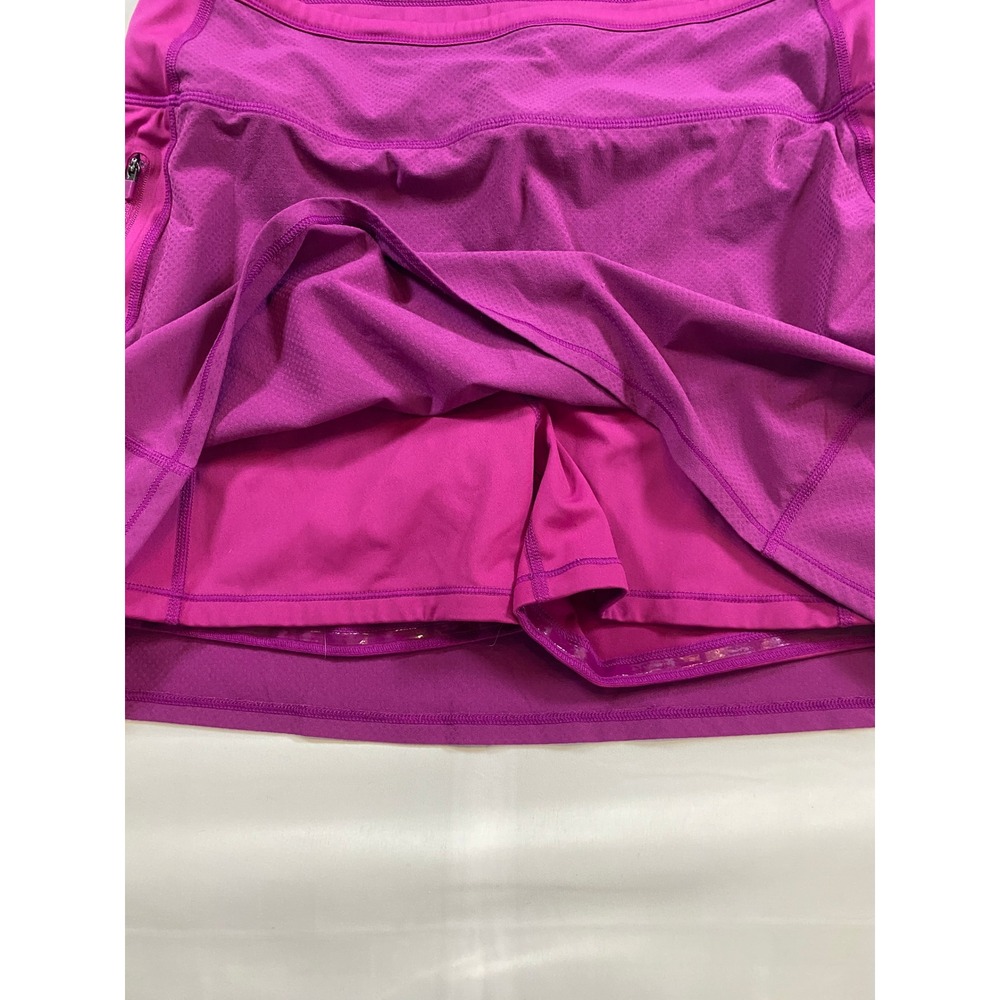 Athleta Action Skort Dobby 14.5 Blackout Pink Athletic Skirt‎ Women's Size M - Picture 11 of 13